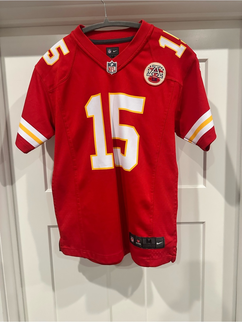 NFL Red Kids' Football Jersey #15 with White and Gold Trim